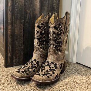 Women’s Square Toed Corral Cowboy Boots